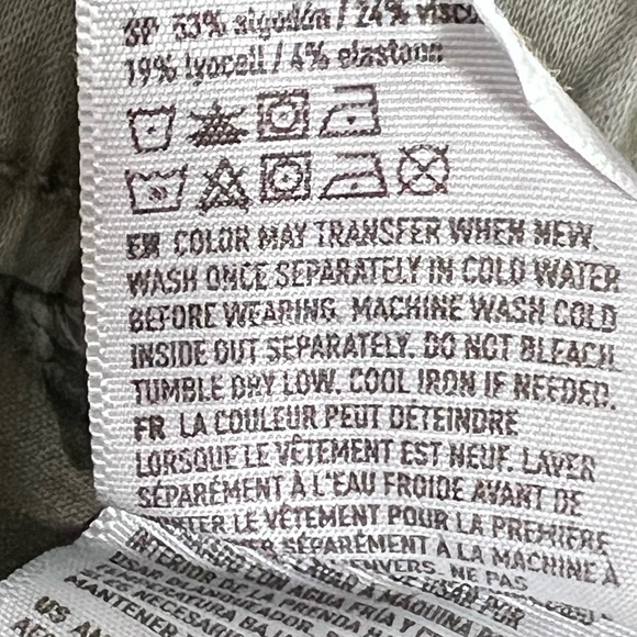 American Eagle Super Stretch High Waisted Ankle Zip Jogger Green Womens 20 - Picture 7 of 8